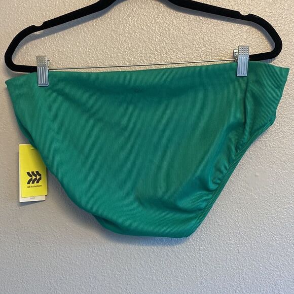 NWT- All in Motion- emerald green bikini bottoms- medium coverage- Size XL - Picture 6 of 8